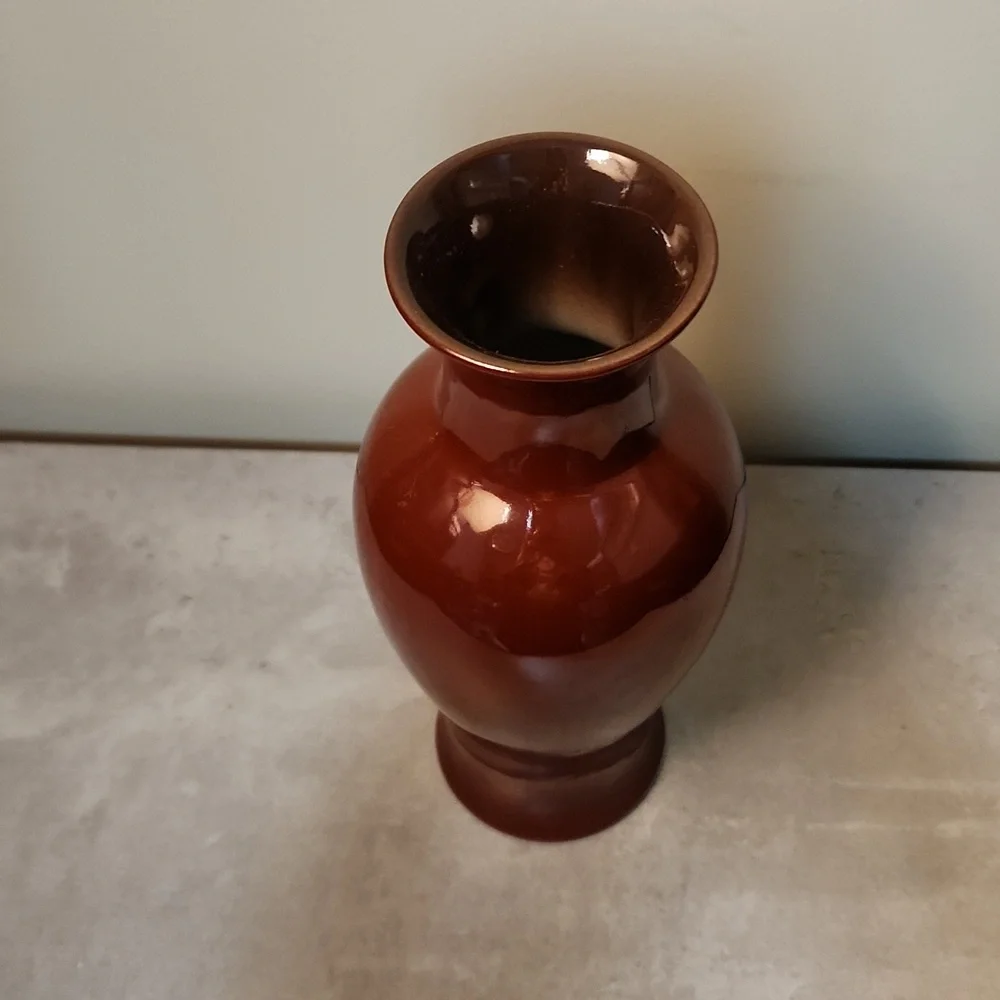 Vintage Diane Love For Mikasa Oxblood Red Handcrafted Vase From Japan Rare Decor